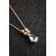 Серебряное Ожерелье "Капля" из Стерлингового Серебра 925 Пробы P2077 Larin Silver