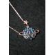 Серебряное Ожерелье с Розовым Покрытием 925, Модель Планета PP2202 Larin Silver