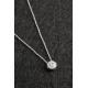 Серебряное Ожерелье 925 Модель "С Одним Камнем" P2060 Larin Silver